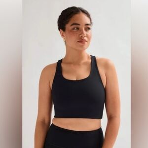 Girlfriend Collective Black Paloma Racerback Bra, Size 5xl